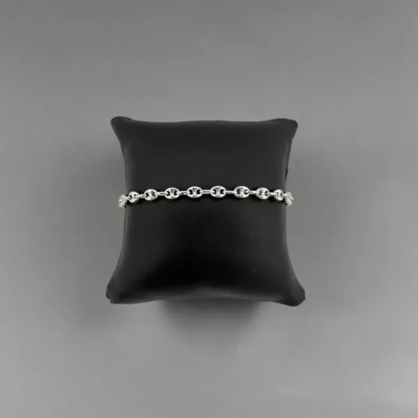 Maison Onyx Bracelet Grain de Café Argent Rhodié